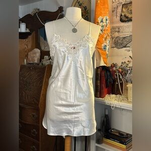 Vintage bridal lingerie slip dress